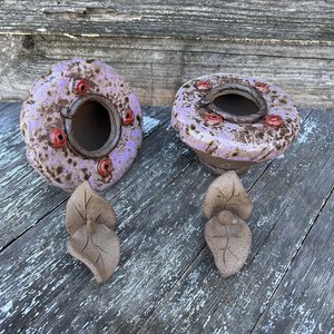 Hummingbird Feeder with metal hanger - Lavender Fields