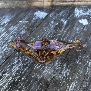 Bird Sculpture - Faded Sunflower/Lavender Fields