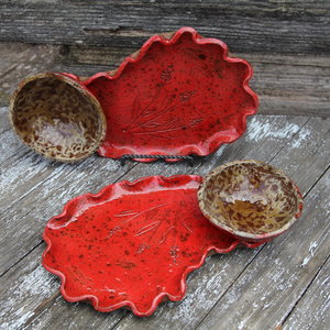 Personal snacking tray - Hot Lava