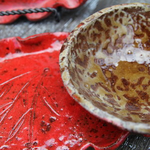 Personal snacking tray - Hot Lava