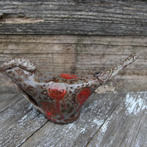 Bird Sculpture - Mulberry Haze