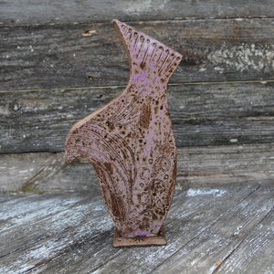 Bird Vase - Lavendar Fields