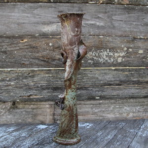 Tall Slender Vase - Cocoa Creme/Ocean Dreams