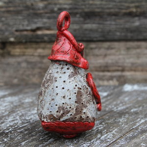 Mini Bird House - Blue skyline/Hot Lava