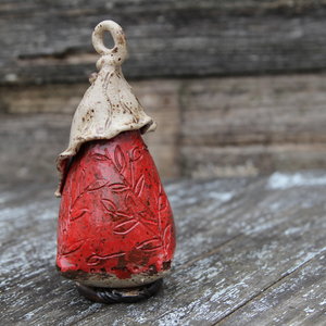 Mini Bird House - Hot Lava/Cocoa Creme