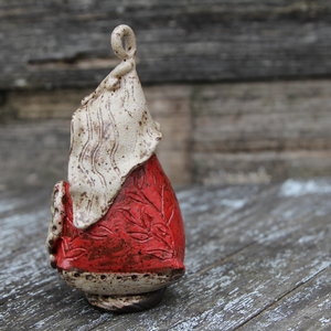 Mini Bird House - Hot Lava/Cocoa Creme