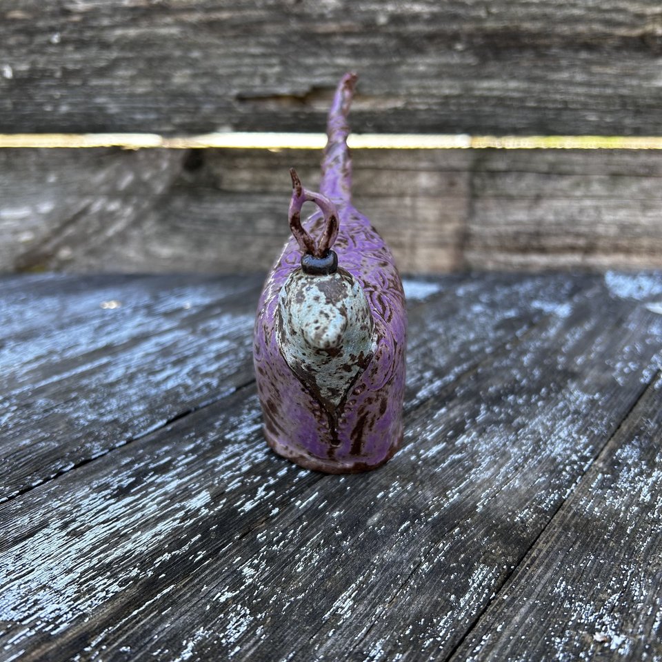 Bird Sculpture - Lavender Fields/Blue Skyline