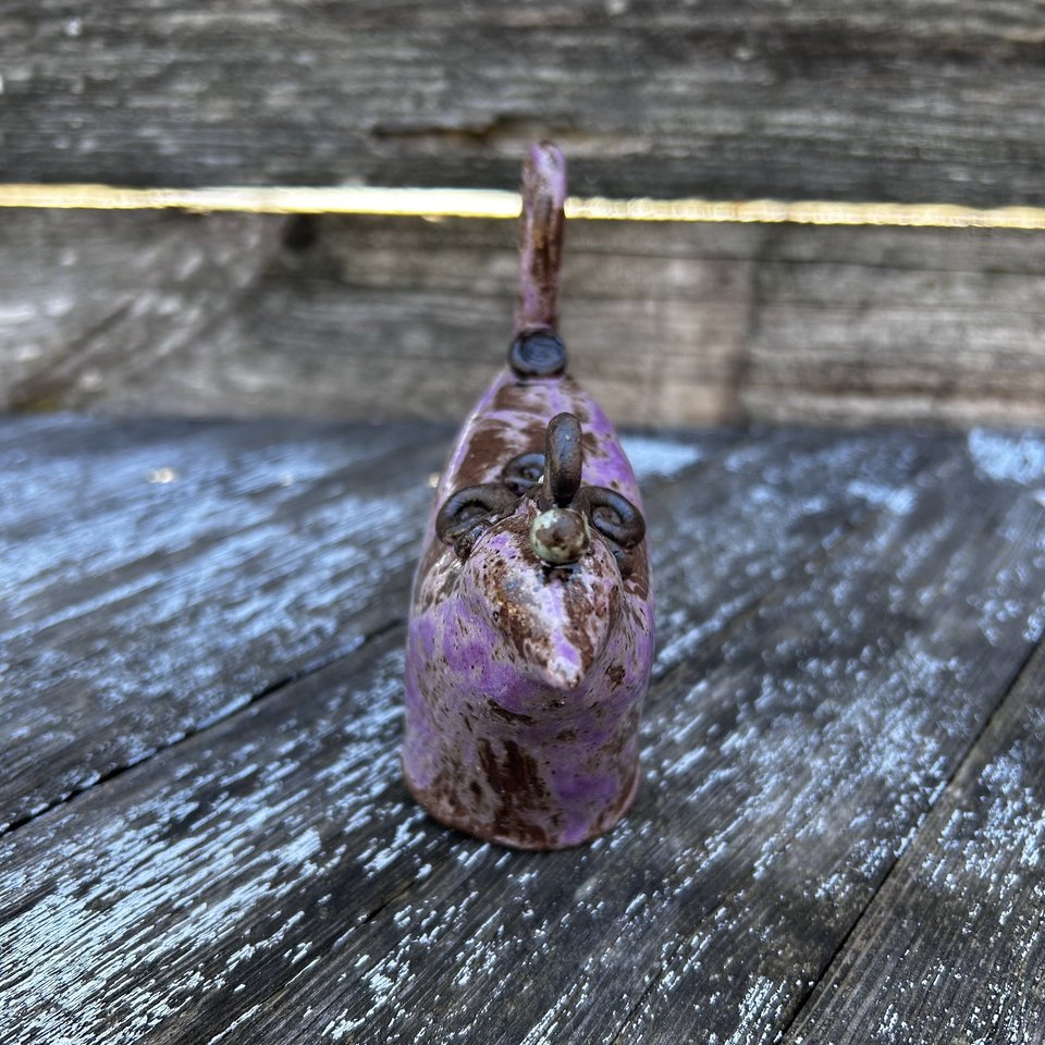 Bird Sculpture - Lavender Fields/Blue Skyline/Oxide Wash