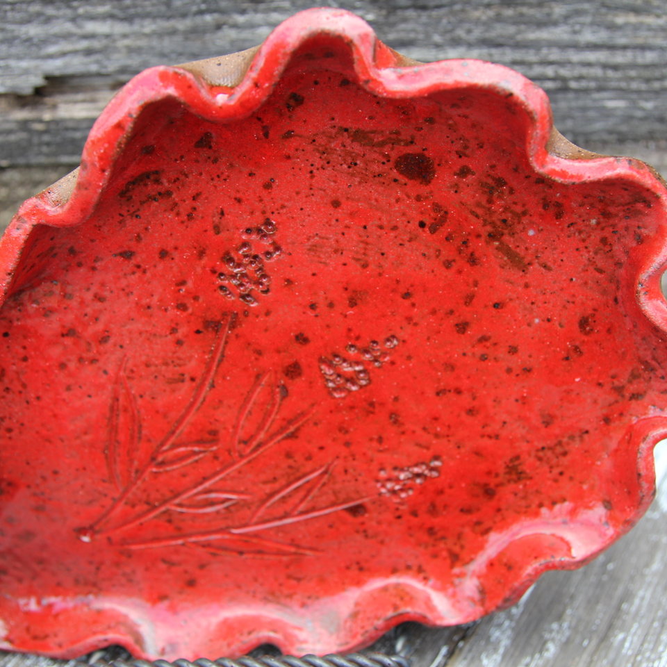 Personal snacking tray - Hot Lava