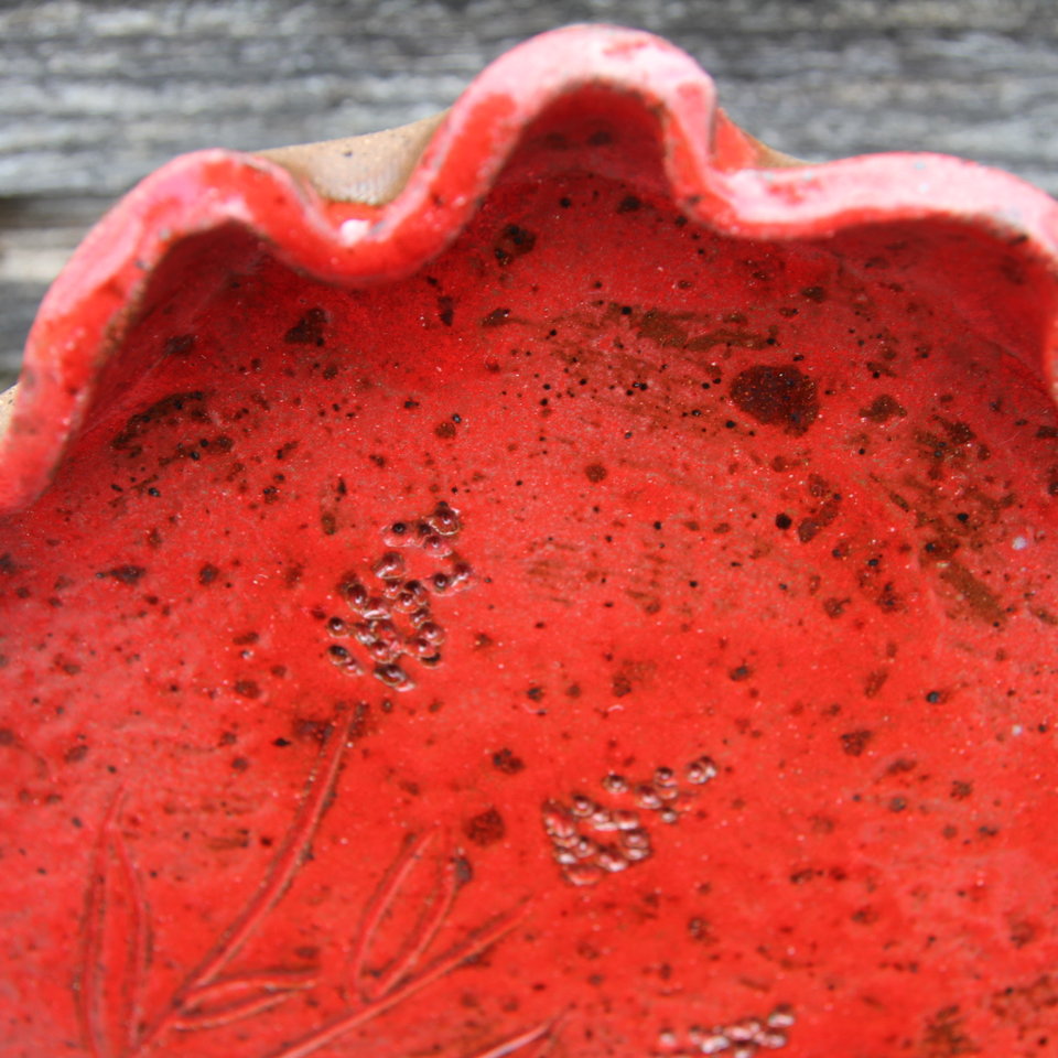 Personal snacking tray - Hot Lava