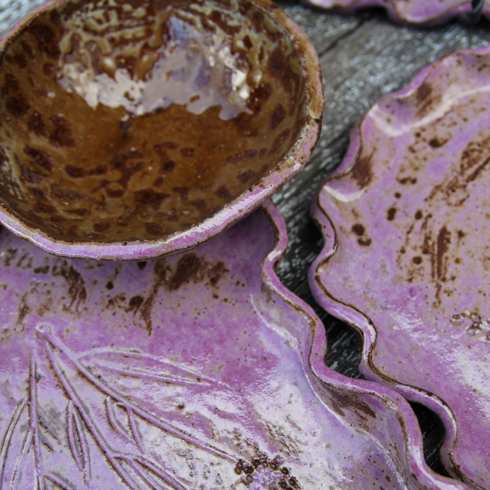 Personal snacking tray - Lavendar Fields