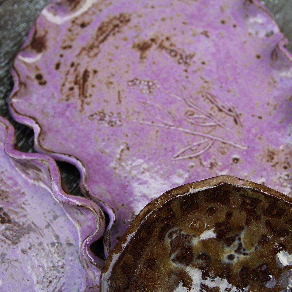 Personal snacking tray - Lavendar Fields