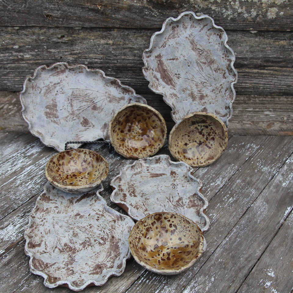 Personal snacking tray - Blue Skyline