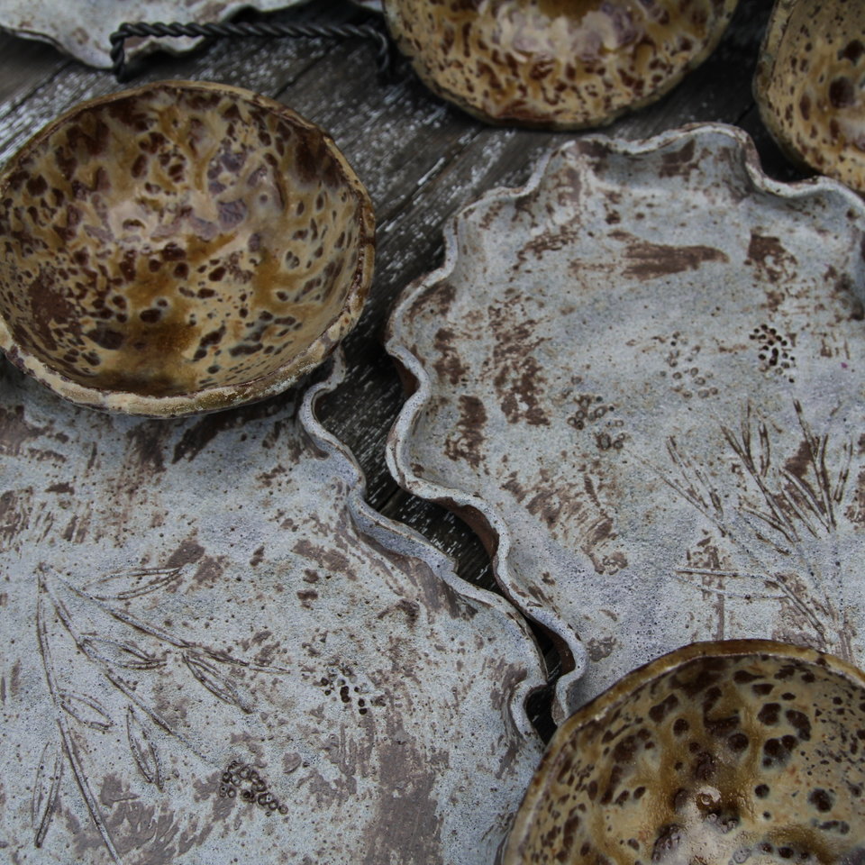 Personal snacking tray - Blue Skyline