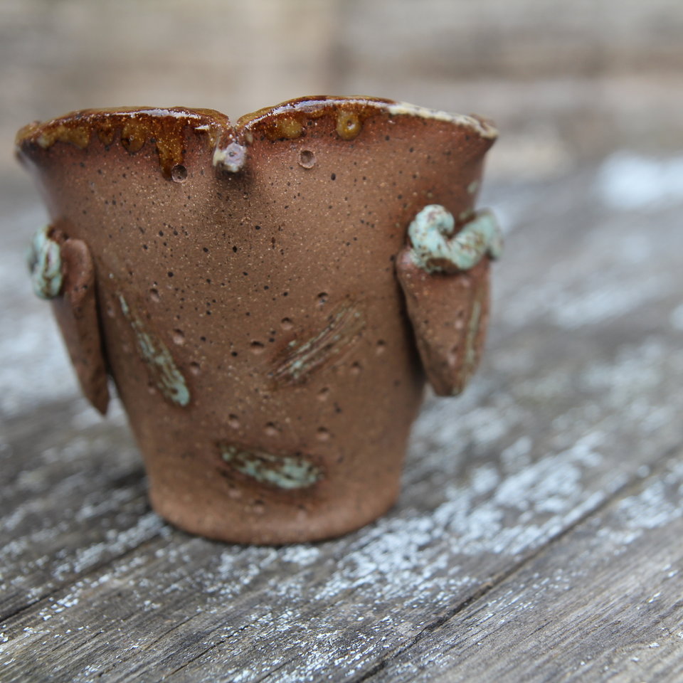 Bird Pot -  Blue Skyline