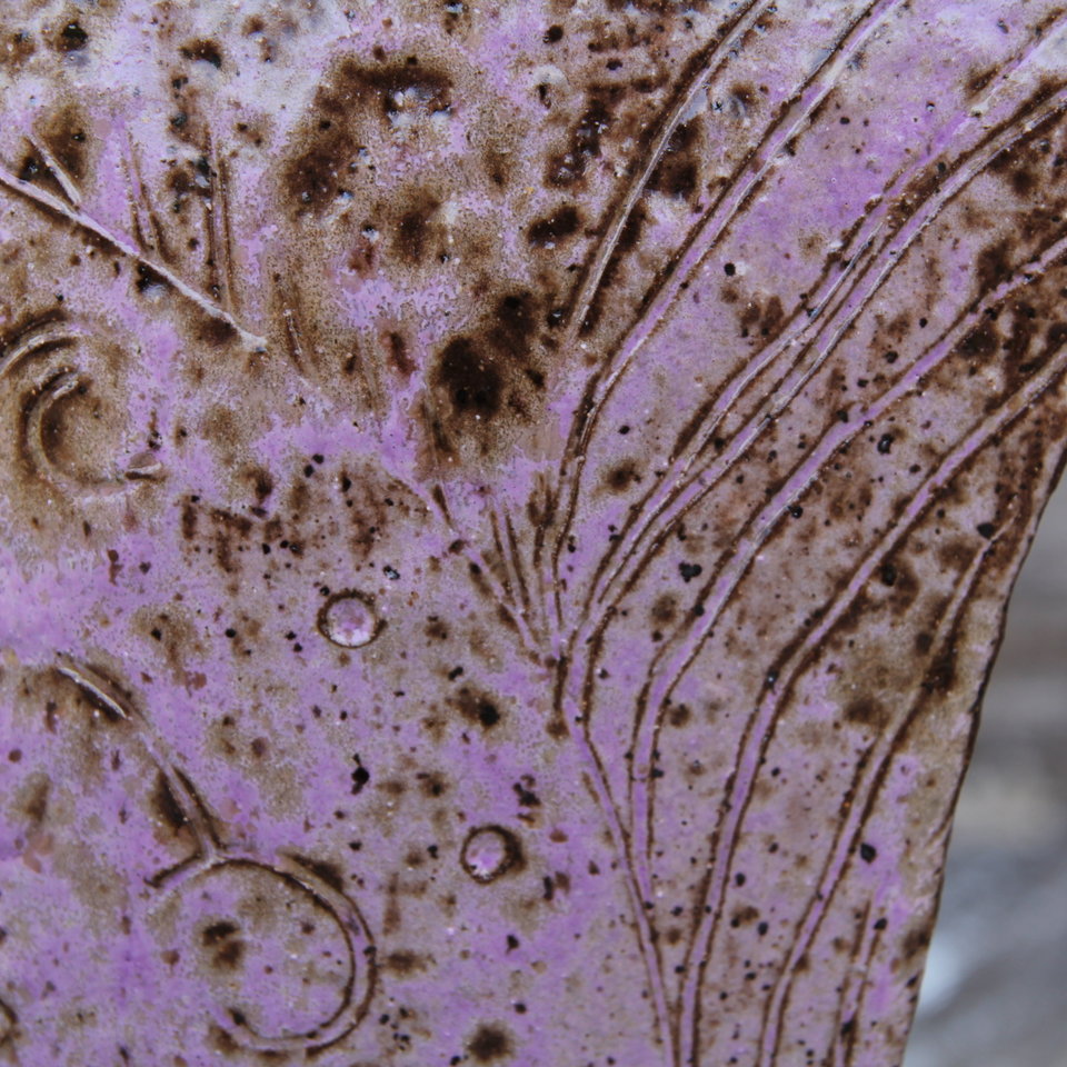 Bird Vase - Lavendar Fields