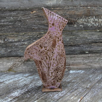 Bird Vase - Lavendar Fields